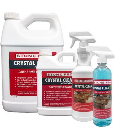 Stone Pro Crystal Clean - 128 oz Surface Cleaner & Sealer Concentrate for International Shipping | Best Quality Gallon Cleaner - Buy Online on GoSupps.com