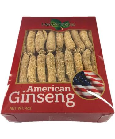 Hand-Selected A Grade American Ginseng Small Thin-Short Size (4 Oz. Box) 4 Ounce (Pack of 1) - Buy Online on GoSupps.com