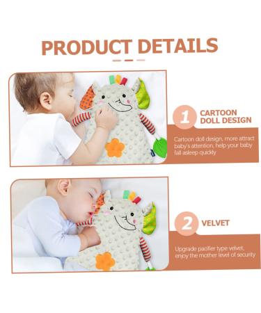 Ibasenice 3-Stage Animal Pacifier Towel | Baby Comfort Muslin Blanket & Bite Toy | Soft Spitting Towel for Newborns | Premium PP Cotton Bathing Products - Buy Online on GoSupps.com