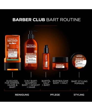 L'Oreal Paris Men Expert Barber Club Shower Gel 250ml - Best Shower Gel for Men | International Shipping Available - Buy Online on GoSupps.com