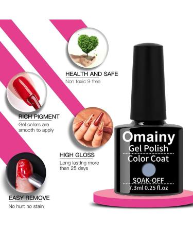 Dazzle with Omainy Cat Eye Gel Nail Polish Set - Soak Off UV LED Nail Art - 6 Colors + Magnet Included - Buy Online on GoSupps.com