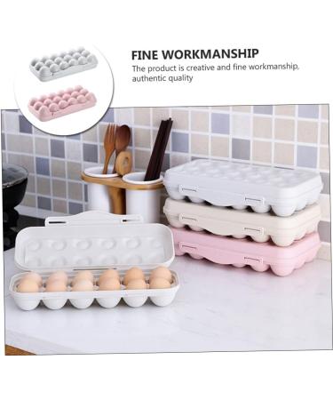 Generic Serving Tray 2pcs 18 Egg Storage Box Filled Plastic Eggs Egg Tray for Refrigerator Home re-usable Assorted Color 30x15cm - Buy Online on GoSupps.com