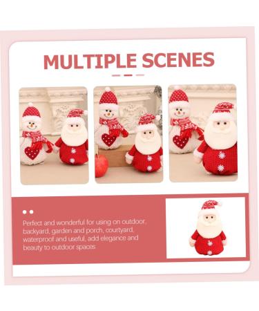 ABOOFAN 5pcs Christmas Bag Candy Bags Snowman Candy Pouch Burlap Bags Bags Apple Bag Elder Redx5pcs 24X19X1CMx5pcs - Buy Online on GoSupps.com