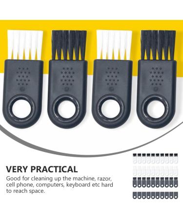 Beaupretty 40th Cleaning Brush for Hair Clipper & Keyboard - Electronic Shaving Brush for Electric Shaver - White & Black 5x2cm - Buy Online on GoSupps.com