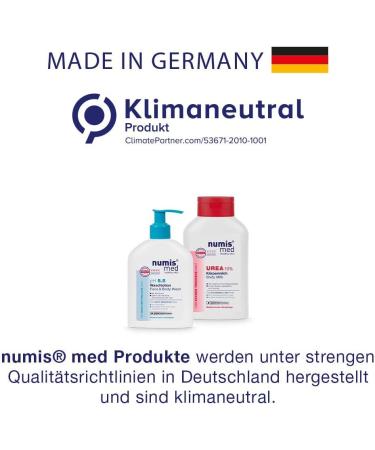 numis med Shampoo ph 5.5 - Shampoo for sensitive and delicate skin - Vegan hair shampoos without silicones parabens and mineral oil - Shampoos for dry hair (3x 200 ml) - Buy Online on GoSupps.com