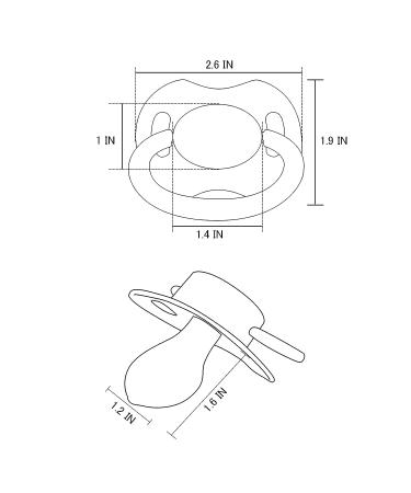 LittleForBig Bigshield Generation-II Adult Pacifier Set - Pink & Lavender Monster Design - Buy Online on GoSupps.com