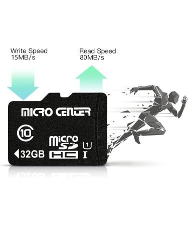 Micro Center 32GB Class 10 Micro SDHC Flash Memory Card with Adapter - 2 Pack - Buy Online on GoSupps.com