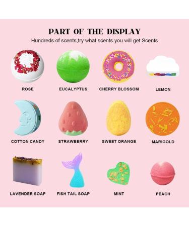 FIREKOTO Bath Bombs Set - Surprise 7pcs/8pcs/9pcs/10pcs Bubble Bath Fizzies for Women, Kids - Perfect for Christmas, Valentines, Mothers Day, Birthday - Buy Online on GoSupps.com