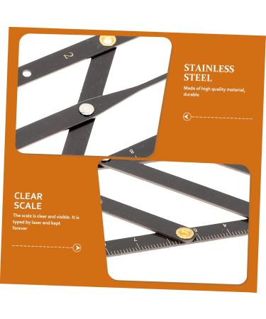 Didiseaon 5 Pcs Second Generation Scale Eyebrow Shape Microblading Ruler Eyebrow Measurement Tool Bagged Mold 25x5x0.6cmx5pcs Blackx5pcs - Buy Online on GoSupps.com