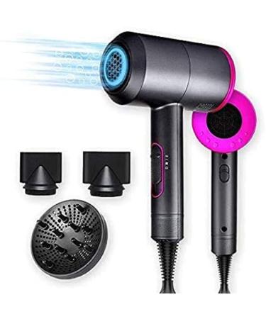 Jooayou Professional Hair Dryer 2000W Fast Dry Negative Ions Hair Blow Temperature Hairdryer with Diffuser Hairdryer with 2 Speeds 3 Heating and Cool Button