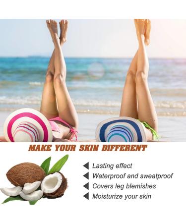 Fengyang Makeup Base for Legs Long Lasting Leg Makeup Waterproof Leg Makeup Waterproof No Transfer Makeup for Tattoo (Whee 4 oz) - Buy Online on GoSupps.com