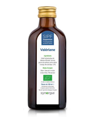 VALERIAN Organic French 100 ml | Fresh Plant Oral Solution | For a Restorative Sleep | Origin France Certified AB | 100% Natural Formula | Laboratoire SYNERGIA