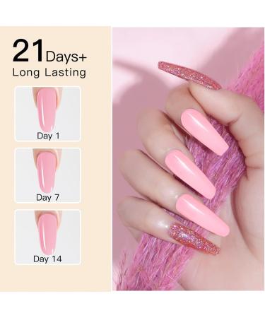 ROSALIND Poly Nail Gel Set Clear Pink Poly Nail Gel Colours 6PCS Poly Extension for Nails Poly Clear Gel Poly Builder Easy Nail DIY at Home for Nail Enhancement Art Design 1-white Nude Pink - Buy Online on GoSupps.com