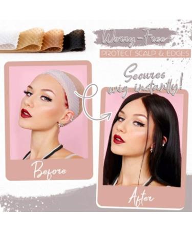 3 Pcs Secure Invisible Wig Gripper | Soft Non-Slip Sweatproof Wig Band for Ultimate Hold - Buy Online on GoSupps.com