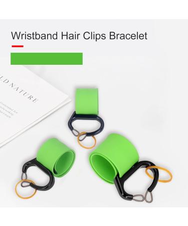 Wristband Hair Clips Bracelet Elastic Rubber Bands Holder Practical Bendable Wrist Strap Silicone Hairdressing Tool for Salons Bobby Pins Wristband Holder for Hair DIY - Buy Online on GoSupps.com