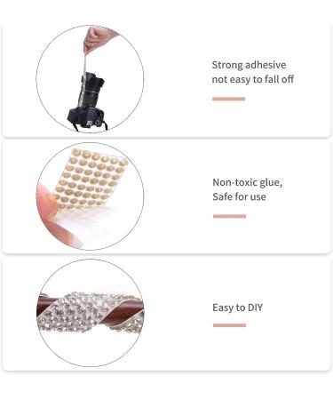 9 Yards Self Adhesive Crystal Rhinestone Ribbon Strip - DIY Diamond Bling Sticker Tape Roll for Crafts and Decorations (Silver, 0.51 Inch) - Buy Online on GoSupps.com