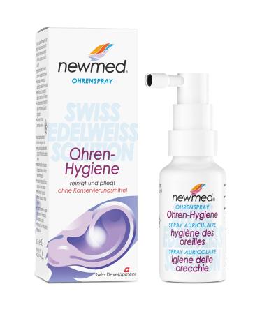 newmed ear spray 30ml - treatment of ear wax plugs in adults and children | systematic ear cleaning