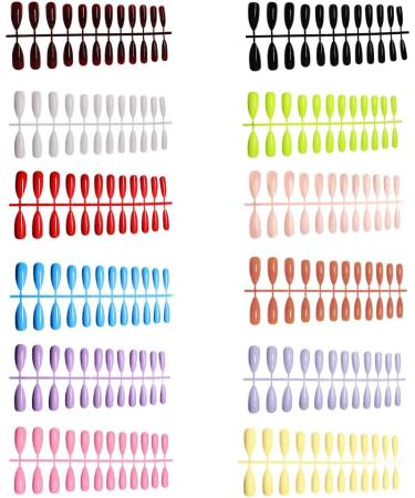 Dajidafu 1 Set False Nails Long Press Nail Tips Full Cover Artificial Fingernails Nail Art Simple Style for Women Girls Beginners SM17P63 Red - Buy Online on GoSupps.com