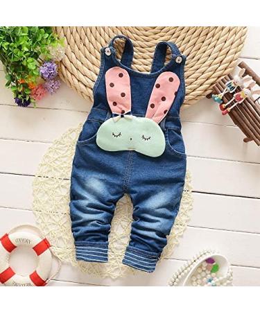 KIDSCOOL SPACE Baby Denim Overalls 3D Cartoon Knitted Dungarees Blue-2155 | 3-4 Years - Buy Online on GoSupps.com