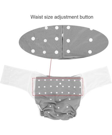 Adjustable Gray Adult Diaper Pants - Washable Reusable Cloth Diapers for Incontinence - Buy Online on GoSupps.com