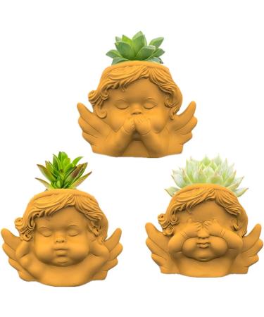 Cute Angel Wing Succulent Flower Pot Silicone Mold for Epoxy Resin and Concrete - Buy Online on GoSupps.com