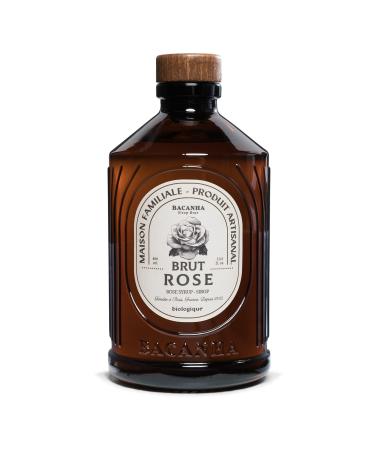 BACANHA - Sirop Bio et Brut - Sirop de Rose - Pour Cocktail Eau Caf Limonade et Th Glac - 400 mL
