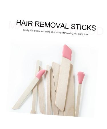 Frcolor 150 Pcs Hair Removal Tools - Wax Strips & Wooden Sticks for Face & Body | International Shipping Available - Buy Online on GoSupps.com