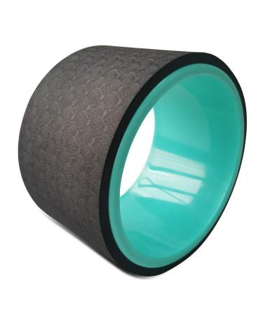 NGT Yoga Wheel 6 inch Yoga Wheel for Back Pain Strongest and Most Comfortable Dharma Yoga Prop Wheel 6'' black-green
