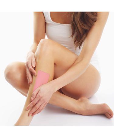Whaline 400 Pink Non-Woven Wax Strips for Body & Facial Hair Removal - Men & Women - Arms, Legs, Underarm, Eyebrow, Bikini - Small & Large Sizes - (No Wax Included) - Buy Online on GoSupps.com