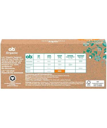 Buy OB Organic Bio Super Tampons (16 pcs) - Eco-Friendly & Comfortable | International Shipping Available - Buy Online on GoSupps.com