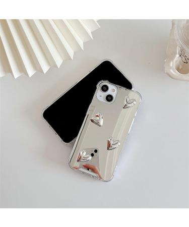 Shinymore iPhone 14 Mirror Case - Cute Heart Soft Silicone Cover Shockproof & Protective for Women & Girls - Buy Online on GoSupps.com