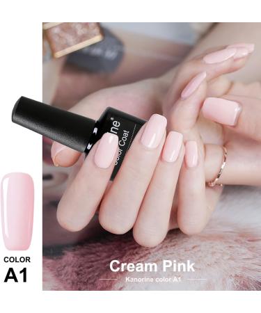KANORINE Cream Pink Soak-Off Gel Nail Polish 10ml - Nude Pink Gel Varnish for Nail Art - Buy Online on GoSupps.com