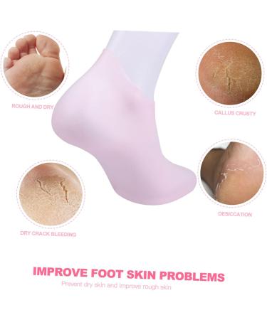 minkissy 3 Pairs Protective Socks Beauty Socks Heel Moisturizing Socks Moisturising Socks Sock for Feet Heel Socks for Dry Cracked Feet Lotion Infused Socks Miss Breathable Sebs Torn Socks - Buy Online on GoSupps.com
