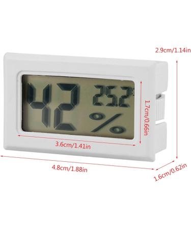 QCWWY Mini-Digital Thermometer Hygrometer with External Probe | Indoor & Outdoor Temperature & Humidity Meter for Reptiles & Terrariums - Accurate LCD Monitoring - Buy Online on GoSupps.com