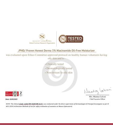 RUVYAA /PHD/ 3% Niacinamide Oil-Free Moisturizer | Face Moisturizer for Oily & Acne-Prone Skin | Lightweight Gel for Men & Women with CICA & Tripeptide | Hydrates & Controls Oil | 50 g - Buy Online on GoSupps.com