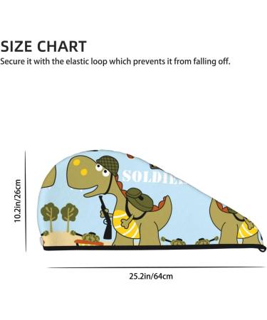 Super Absorbent Tyrannosaurus Rex Microfiber Hair Towel Wrap | Coral Velvet Quick Dry for Long Curly & Thick Hair - Ideal for Women - Buy Online on GoSupps.com