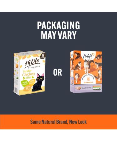 HiLife Kitten Wet Cat Food Tender Chicken Pate Complete Cat Food Pouches for Kittens 1 - 12 Months 100% Natural & Grain Free (8 x 70g Pouches) 4 Pack 70 g (Pack of 32) Chicken Pate - Buy Online on GoSupps.com