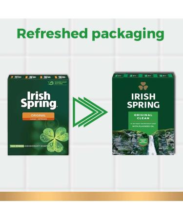 Irish Spring Bath Bar Soap Original 3.75oz 12 Count - Pack of 1 | Gentle & Refreshing Skin Cleanser - Buy Online on GoSupps.com