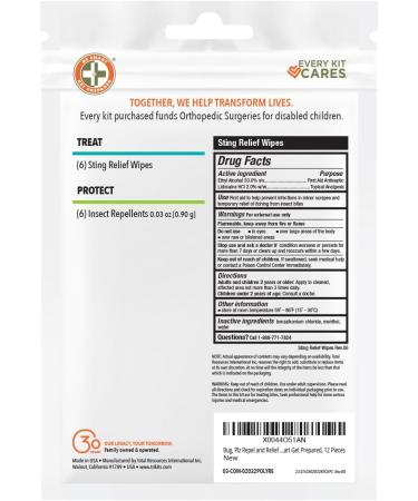 Be Smart Get Prepared Bug Repel & Relief Kit - 12 Pieces for Camping Hiking & Travel - Compact & Portable Outdoor Essential - Buy Online on GoSupps.com