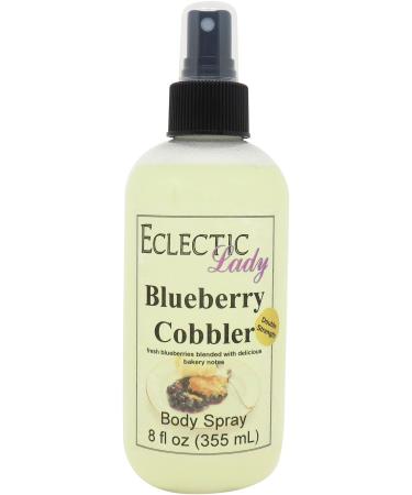 Blueberry Cobbler Body Spray (Double Strength) 8 ounces Body Mist for Women with Clean Light & Gentle Fragrance Long Lasting Perfume with Comforting Scent for Men & Women Cologne with Soft 8 Fluid Ounces (Double Strength)