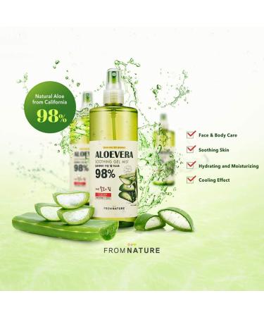 BC233 Aloe Vera 98% Moisture Soothing Gel Mist - Hydrating Spray (13.5 fl oz) | FROMNATURE - International Shipping Available - Buy Online on GoSupps.com