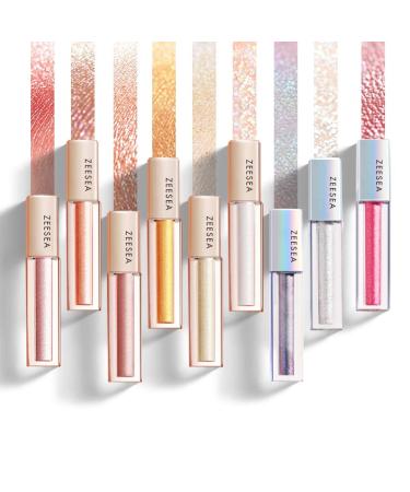 Zeesea Glitter Galaxy Liquid Eyeshadow - Dazzling Shimmer, Highly Pigmented & Long-Lasting (16 Dewy Diamond) - Buy Online on GoSupps.com