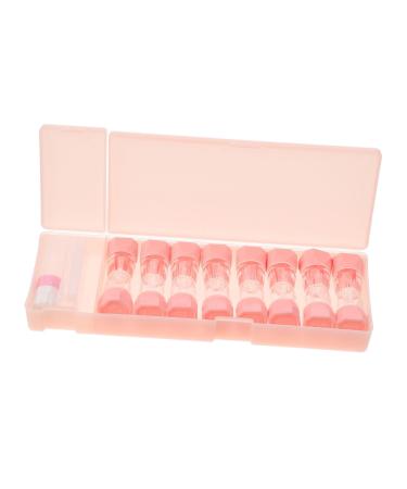 LALAFINA 8S Color contact lenses eye care tiders for contact lenses contact lens organizer container for eye contact lens lens container travel kit bag pp travel care box rosa 21x7x2.5cm