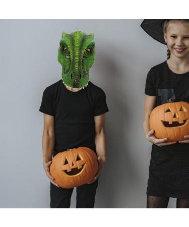 Imikeya Dinosaur Mask - Funny PU Dino Head for Halloween & Cosplay | Perfect for Masquerade & Carnival Party Accessories - Buy Online on GoSupps.com