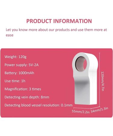 Venue Finders for Nurses | Medical Infrared Vascular Vein Viewer & Parking Lamp - Easy Subcutaneous Vein Access for Older Children - Buy Online on GoSupps.com