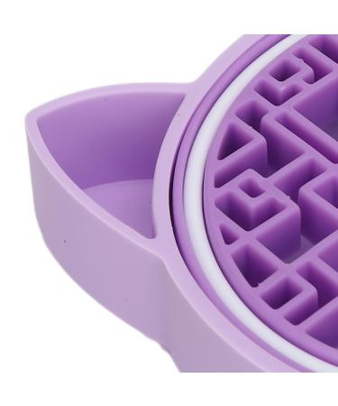 Cat Shaped Makeup Brush Cleansing Bowl - Skin Friendly & Durable Daily Use Mat (Purple) | Shop Internationally - Buy Online on GoSupps.com