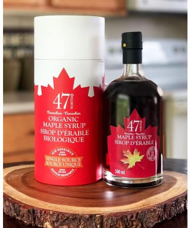 47 North Pure Real Organic Maple Syrup | 500ml Gift Box | Premium Grade A Amber Rich Taste and Velvety Smooth Texture | Perfect Canadian Gift for Holidays Christmas Birthdays - Buy Online on GoSupps.com