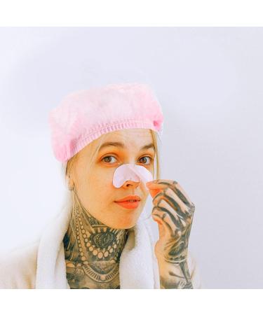 ARTIBETTER 100Pcs Disposable Hair Net Caps - Pink Bouffant Caps for Women - Ideal for Food Service - Elastic Head Cover - Buy Online on GoSupps.com