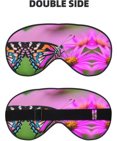 Buy Floral Butterfly Double-Sided Sleep Eye Mask | Comfort Soft Blindfold with Adjustable Strap - Block Out Light - Buy Online on GoSupps.com