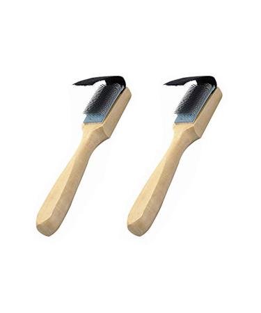 BinaryABC Dance Shoes Brush,Shoes Cleaner Brush,Suede Sole Wire Shoes Wood Cleaning Brush Cleaners 2Pcs